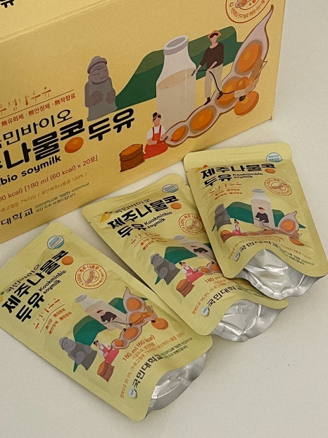 저당 무가당 고단백 두유 패키징