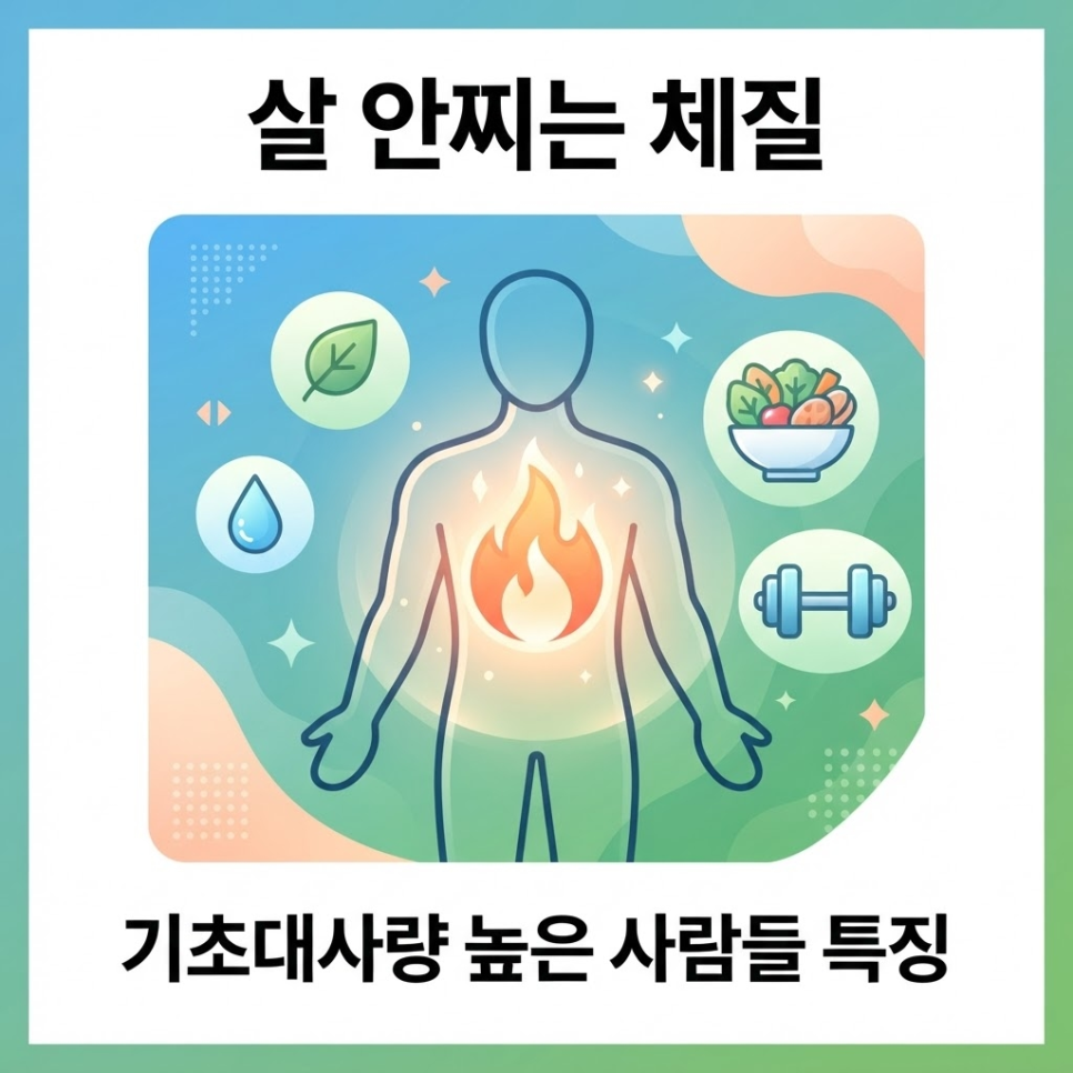 살 안찌는 체질
