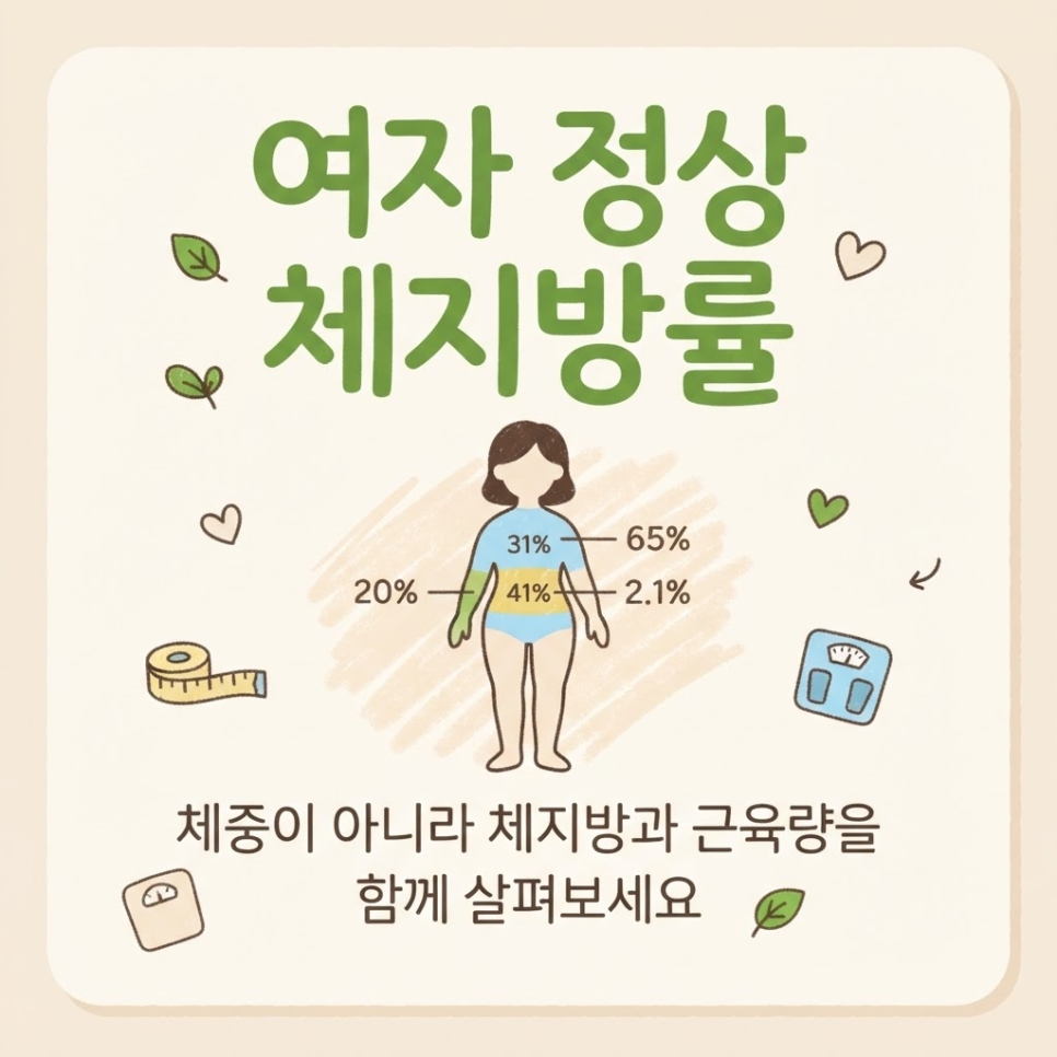 여자 정상 체지방률